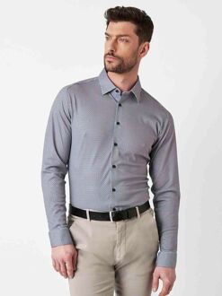 Overhemd Print Blauw - 3XL,M,S