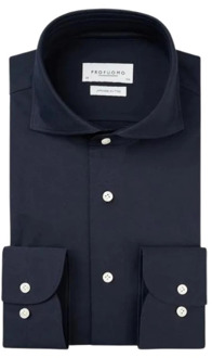 Overhemd Profuomo , Blauw , Heren - 2Xl,Xl,L,M,S,Xs,3Xl,4Xl,5Xl