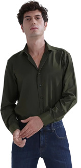 Overhemd regular fit ivy Groen - 43 (XL)