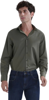 Overhemd regular fit omaro Khaki - 45 (XXL)