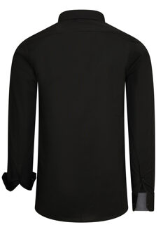 Overhemd regular fit Zwart