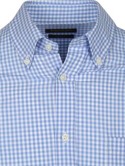 Overhemd Ruit Lichtblauw - M,L,XL,XXL