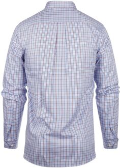 Overhemd Ruiten Blauw Rood Lichtblauw - 3XL,XXL