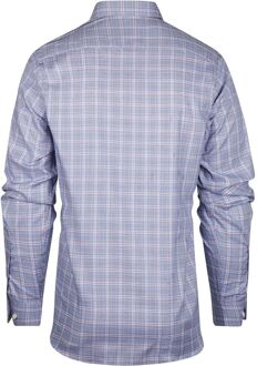 Overhemd Ruiten Blauw - XXL