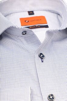 Overhemd Ruiten Navy Donkerblauw - 39,40,43