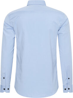 Overhemd slim fit Blauw - 2XL
