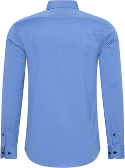 Overhemd slim fit Blauw - 3XL