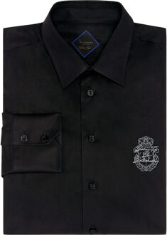 Overhemd Slim Fit Crest Zwart