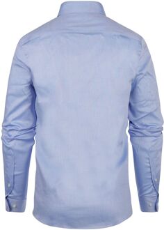 Overhemd Slim-Fit Dobby Lichtblauw - XXL,3XL
