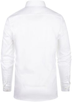 Overhemd Slim-Fit Dobby Wit - 3XL,XXL