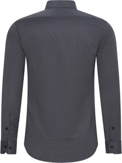 Overhemd slim fit Grijs - L