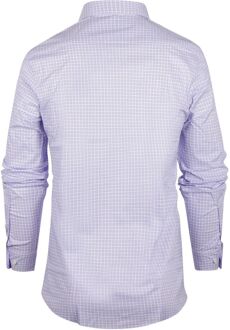 Overhemd Slim-Fit Ruiten Blauw Rood - XL,XXL