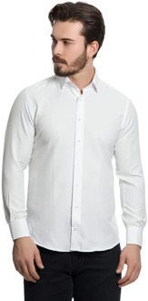 Overhemd slim fit Wit - 42 (L)