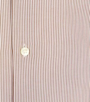 Overhemd Streep Bruin - L,XL