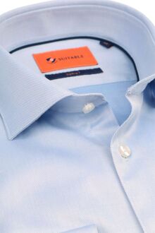 Overhemd Twill Sleeve 7 Lichtblauw - 39,43,42,41,40