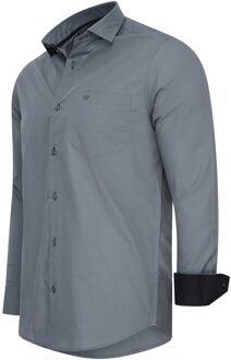 Overhemd uni Grijs