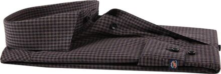 Overhemd Vichy Ruit Bruin Multicolour - 39,38