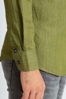 Overhemd Washed Groen - 3XL,L,M,XL,XXL