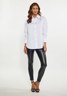 overhemdblouse Dames wit - maat