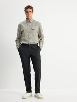 OVERHEMDEN LANGE MOUW BSC Overhemdkraag Enkellengte Overhemd Grijs