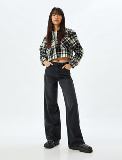 OVERHEMDEN LANGE MOUW Capuchon kraag Lange mouw Overhemd Zwart