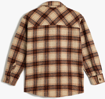 OVERHEMDEN LANGE MOUW Overhemdkraag Lange mouw Overhemd Beige