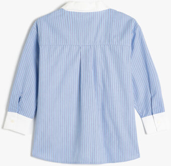 OVERHEMDEN LANGE MOUW Overhemdkraag Lange mouw Overhemd Blauw