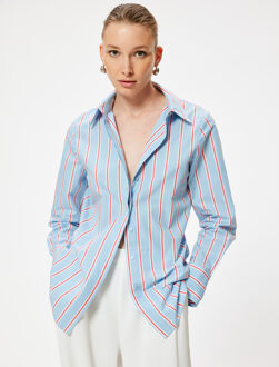 OVERHEMDEN LANGE MOUW Overhemdkraag Lange mouw Overhemd Blauw