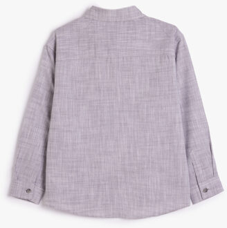 OVERHEMDEN LANGE MOUW Overhemdkraag Lange mouw Overhemd Lichtgrijs