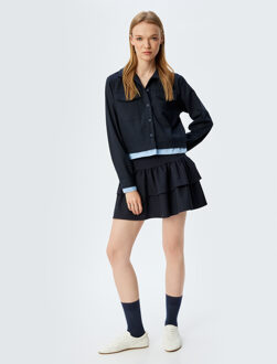 OVERHEMDEN LANGE MOUW Overhemdkraag Lange mouw Overhemd Navy