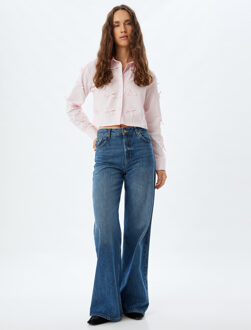 OVERHEMDEN LANGE MOUW Overhemdkraag Lange mouw Overhemd Roze