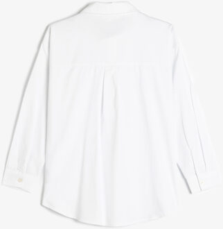 OVERHEMDEN LANGE MOUW Overhemdkraag Lange mouw Overhemd Wit