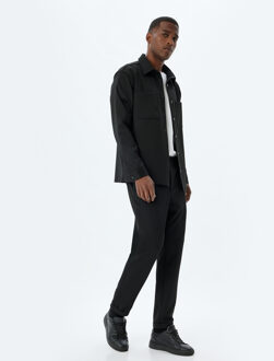 OVERHEMDEN LANGE MOUW Overhemdkraag Lange mouw Overhemd Zwart