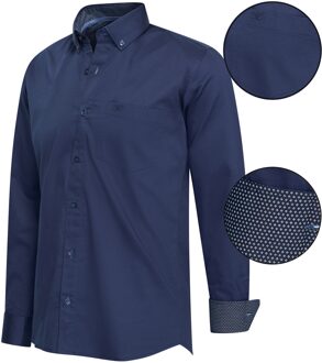 Overhemden Regular Fit Overhemd Navy Blauw