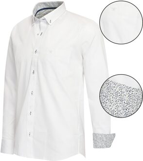 Overhemden Regular Fit Overhemd Wit Wit - L