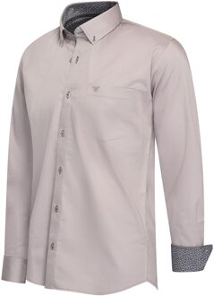 Overhemden Stretch Overhemd Ancona Grijs - M