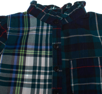 Overhemdjurk met lange mouwen 485228 meisje Groen