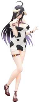 Overlord Trio-Try-iT PVC Statue Albedo Mini Dress Cow Pattern Ver. 21 cm