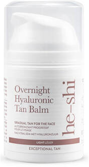 Overnight Hyaluronic Tan Balm - zelfbruiner - kalmerende geur - vegan -anti-aging - strepen en vlekkenvrij