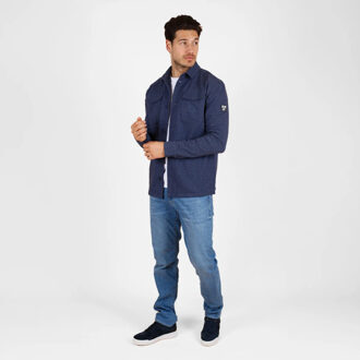 Overshirt andel donker melange Blauw - XXL