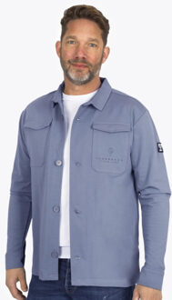 Overshirt andel steen-grijs - maat S Blauw