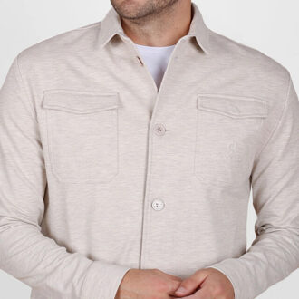 Overshirt andel zand melange Beige - 4XL