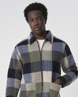 overshirt benji check Blauw - M