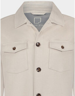 Overshirt dustin shirtjacket 25114du89/190 pebble Grijs - 46 (XXL)