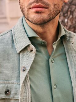 Overshirt Structure Groen - L,M,S,XL,XXL