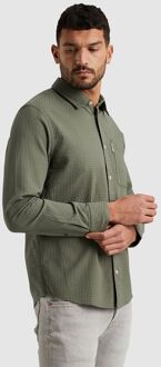 Overshirt Wafelstructuur Groen - M