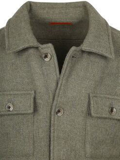 Overshirt Wool Blend Groen