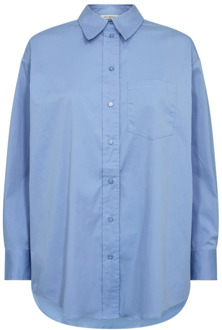 Oversize Cottoncc Crisp Overhemd Co'Couture , Blue , Dames - Xl,L,M,S,Xs