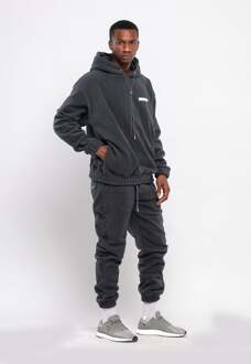 Oversize Fleece-Trainingsanzug für Herren Donkergrijs
