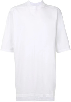 Oversize Jumbo T-Shirt Krijtwit Rick Owens , White , Heren - S